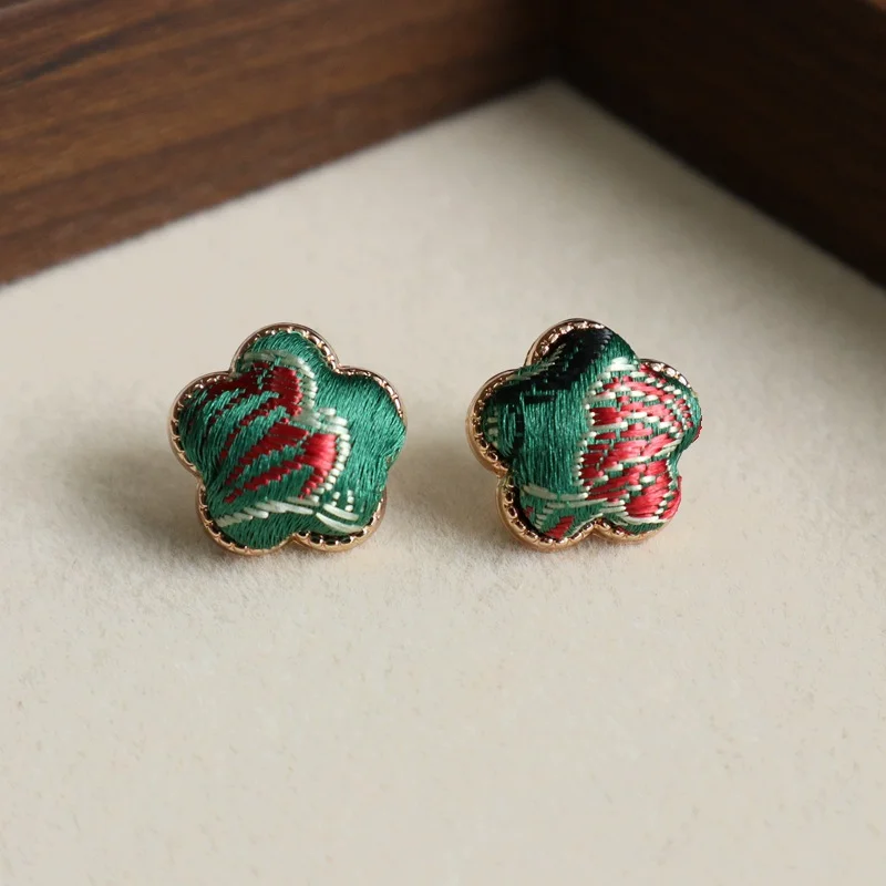 Song Brocade Flower Balance Earrings