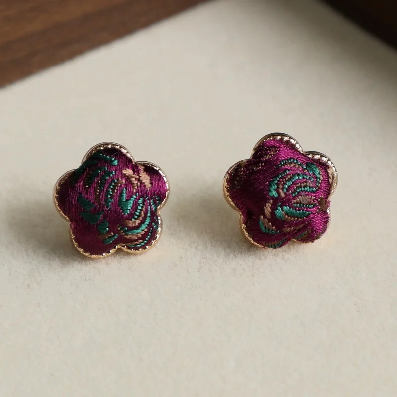 Song Brocade Flower Balance Earrings
