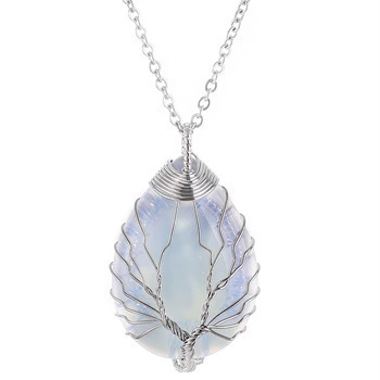 Tree of Life Gemstone Pendant Necklace – Growth, Connection & Positive Energy