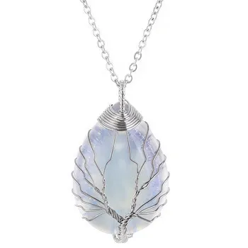 Tree of Life Gemstone Pendant Necklace – Growth, Connection & Positive Energy