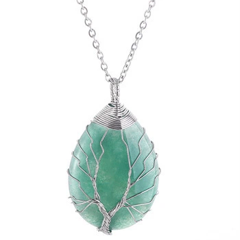 Tree of Life Gemstone Pendant Necklace – Growth, Connection & Positive Energy