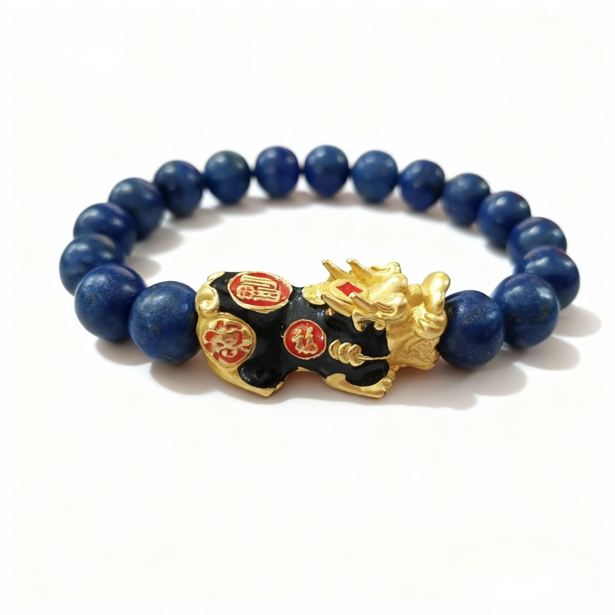 Wealth-Attracting Pixiu Lapis Lazuli Bracelet - Harmony of Heaven and Earth
