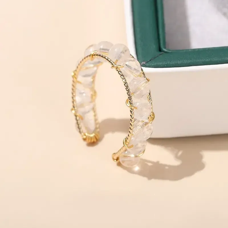 White Crystal Ring - Energy Purification & Spiritual Balance