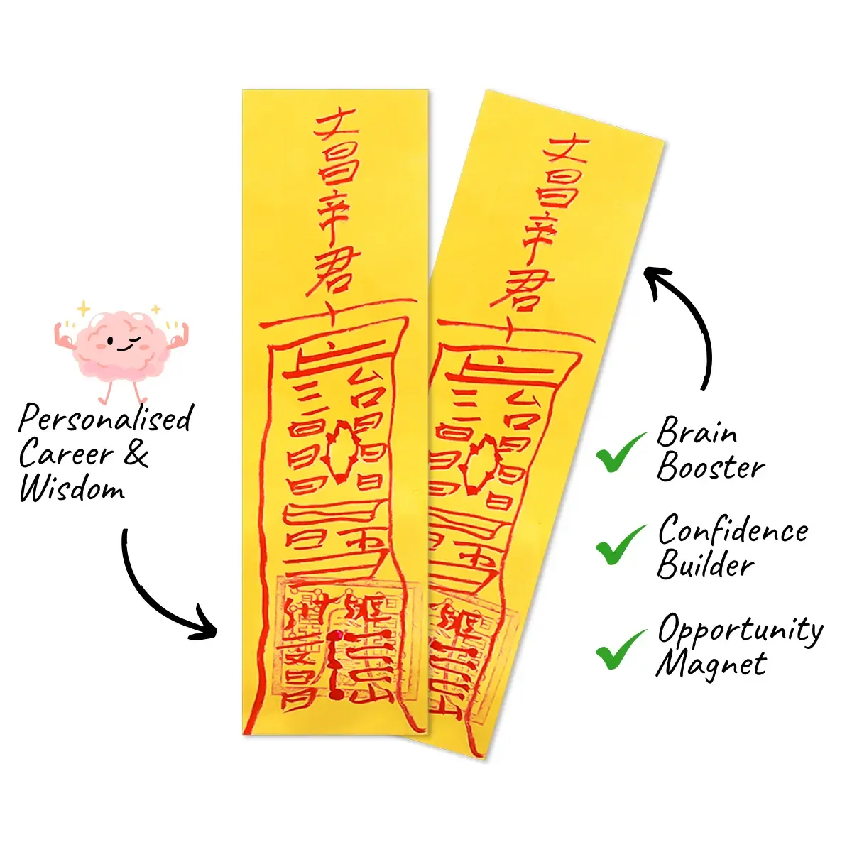 Wisdom & Advancement Talisman - Personalised Energy Fulu Charms