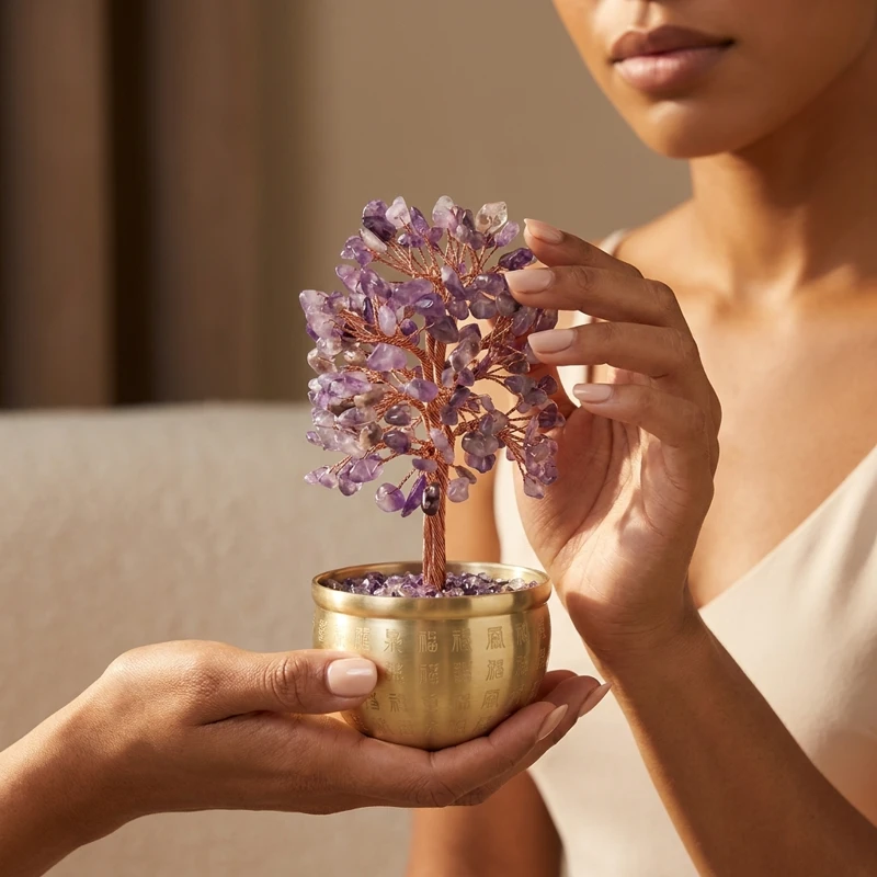 Amethyst Money Tree – Inner Peace & Abundance