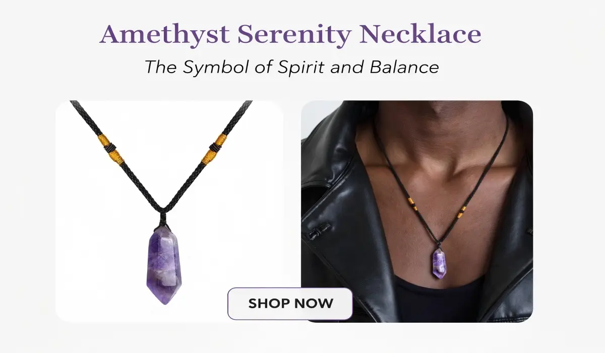 Amethyst Serenity Necklace - The Symbol of Spirit and Balance