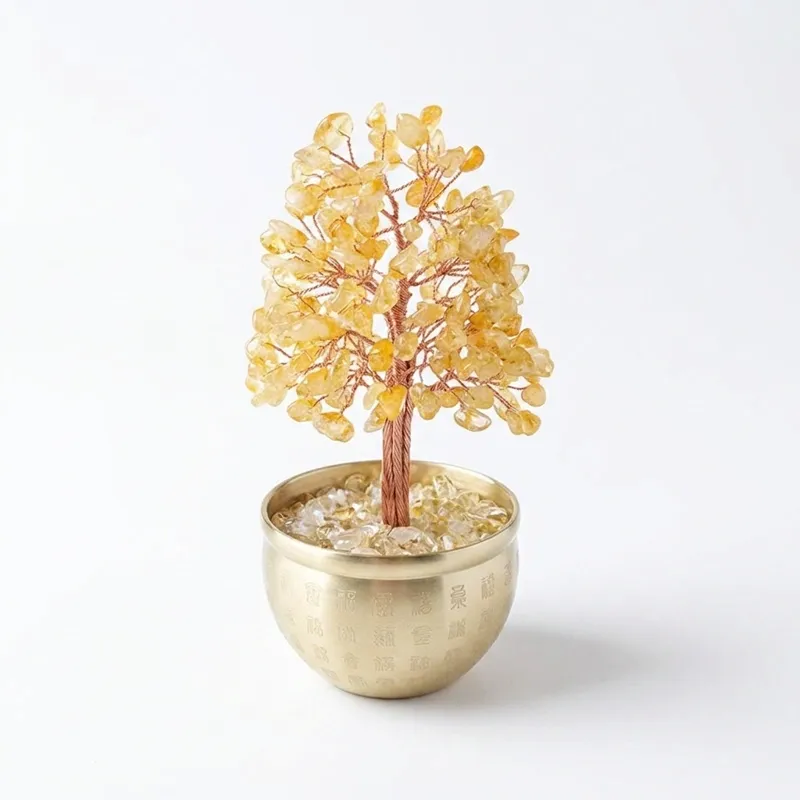 Citrine Crystal Money Tree for Wealth & Prosperity