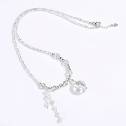 Clear Quartz Necklace – Inner Peace, Protection & Positive Energy