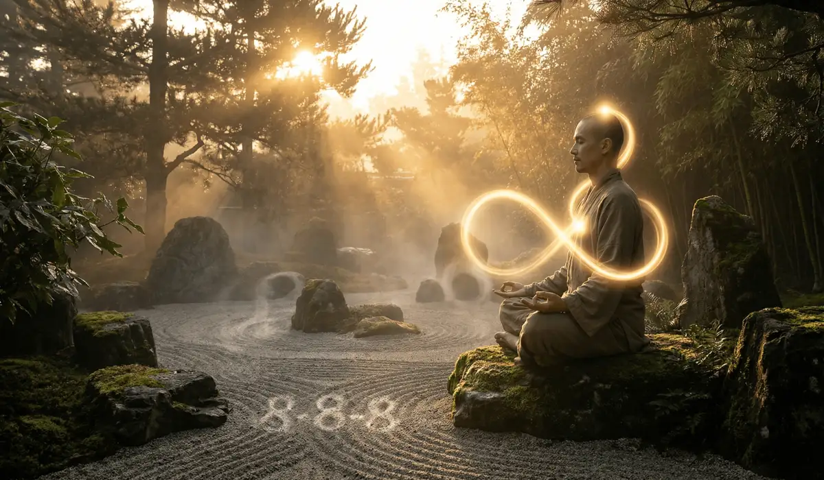 Meditation visualization of the 888 breath pattern for nervous system recalibration and manifesting abundance.