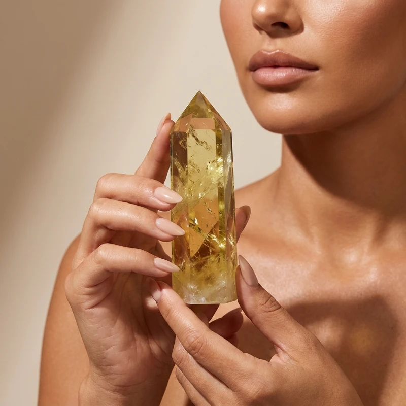Citrine Crystal Point – Attract Wealth, Boost Confidence & Manifest Abundance