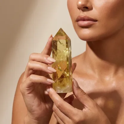 Citrine Crystal Point – Attract Wealth, Boost Confidence & Manifest Abundance