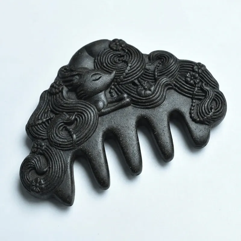 Polygonum Multiflorum Nine-Tailed Fox Massage Comb for Deep Relaxation & Spiritual Protection