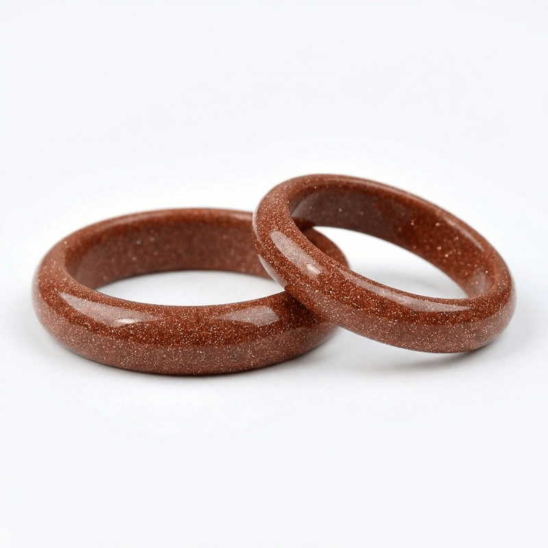 Gold Sandstone Ring for Wealth & Inner Confidence