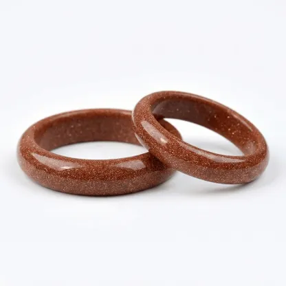 Gold Sandstone Ring for Wealth & Inner Confidence