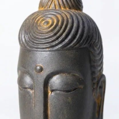 Natural Rust Iron & Resin Buddha Head – Inner Peace, Spiritual Serenity & Timeless Zen