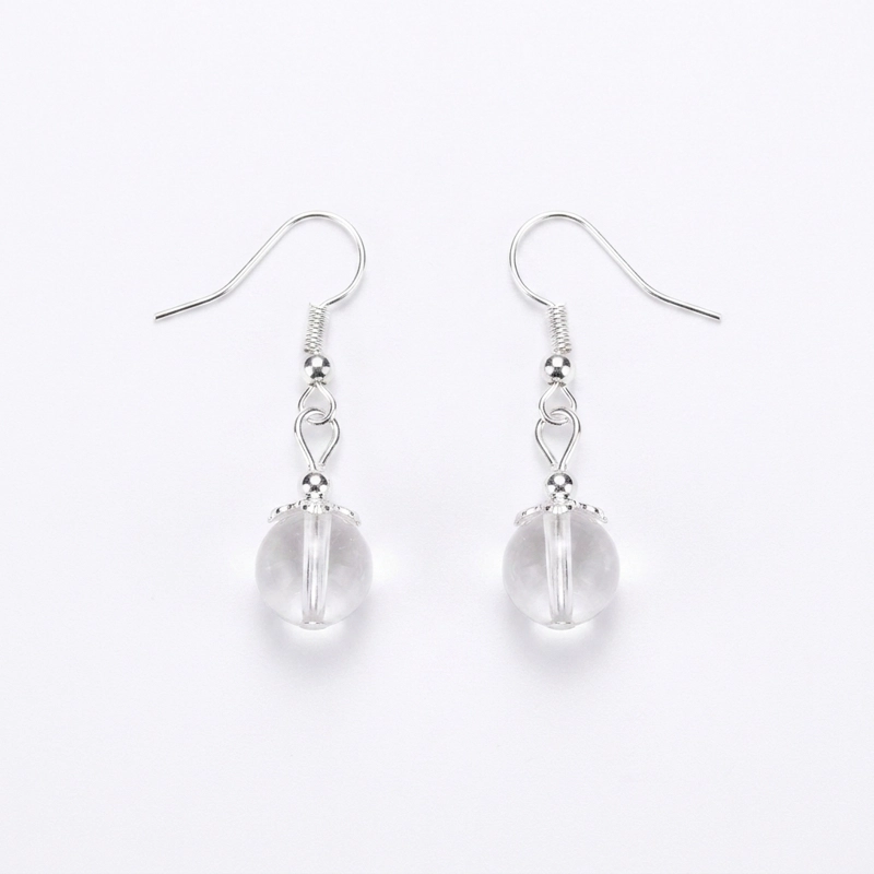 Clear Quartz Earrings – Energy Purification, Focus & Inner Peace