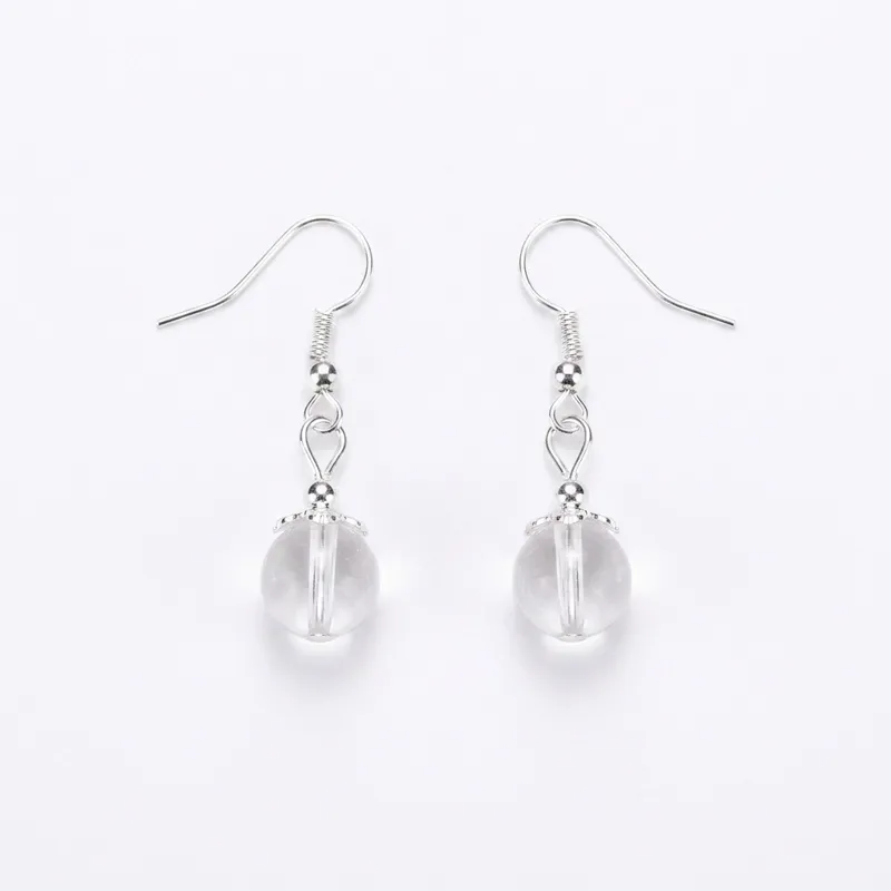 Clear Quartz Earrings – Energy Purification, Focus & Inner Peace