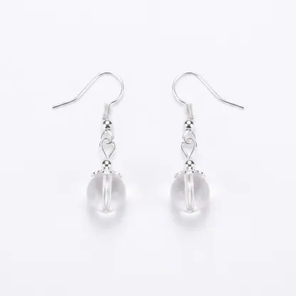 Clear Quartz Earrings – Energy Purification, Focus & Inner Peace
