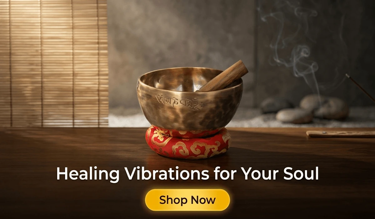 Handmade Nepalese Full Moon Singing Bowl for Sound Healing and Meditation - Premium Spiritual Wellness Gift