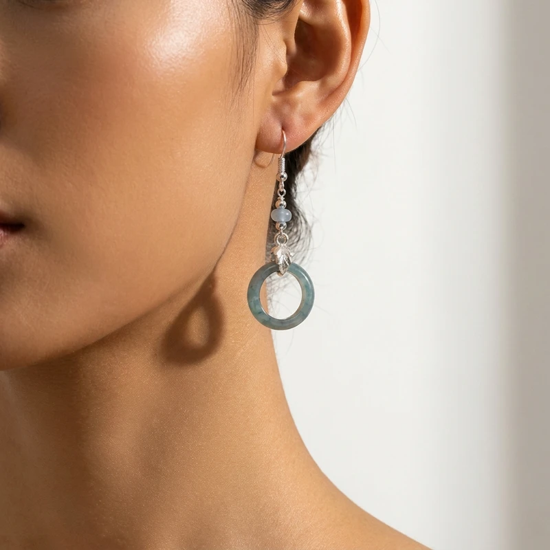 Blue Water Jade Earrings – Serenity, Elegance & Inner Harmony