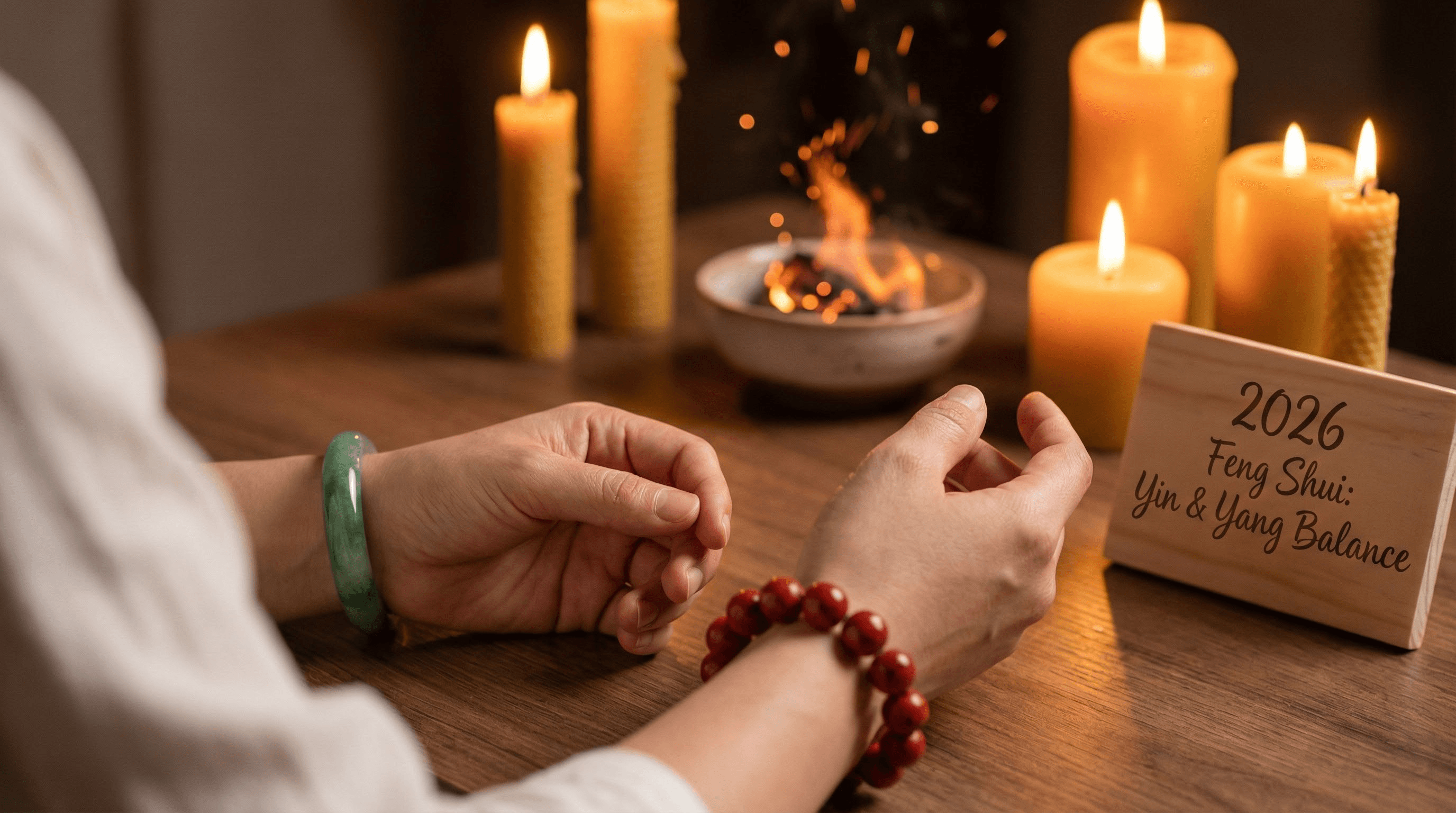 How to wear jade and cinnabar bracelets on left and right hands for 2026 Fire Horse Feng Shui.