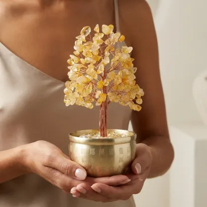 Citrine Crystal Money Tree for Wealth & Prosperity