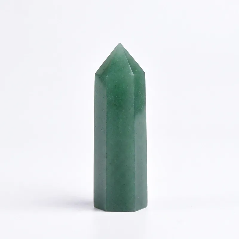 Green Aventurine Crystal Column for Inner Peace & Wealth Attraction