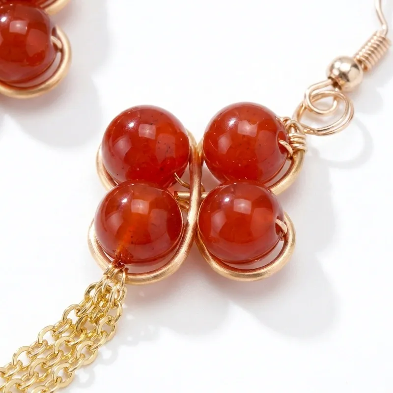 Red Agate Earrings – Vitality, Energy Balance & Spiritual Protection