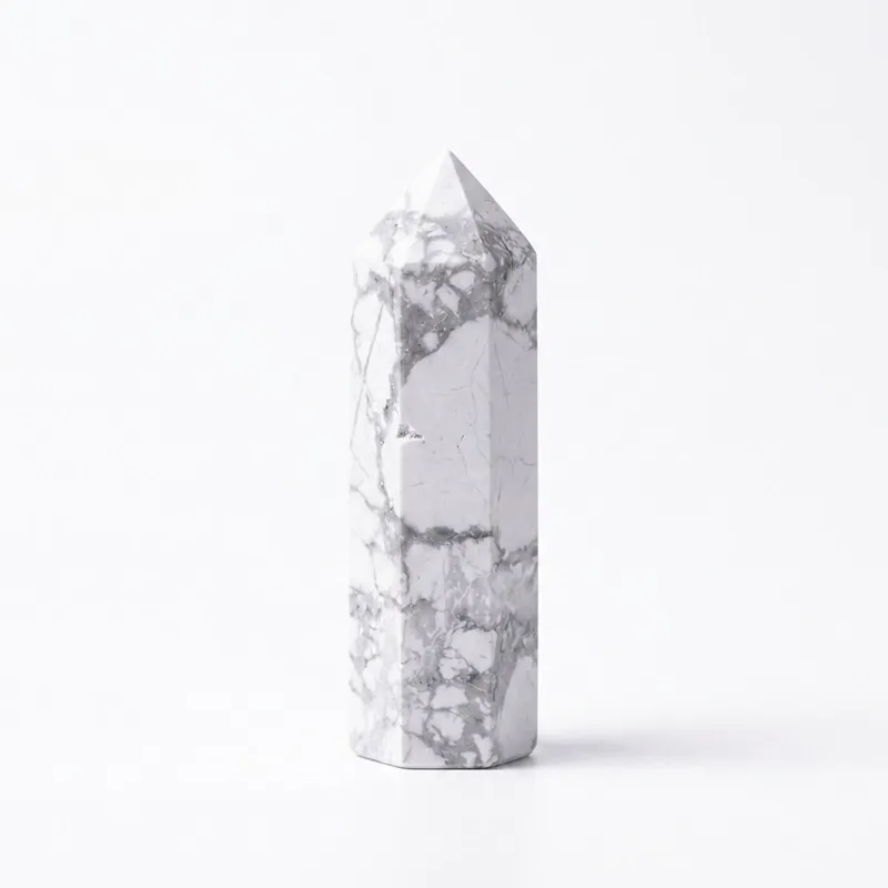 White Turquoise Crystal Wand for Stress Relief & Inner Calm