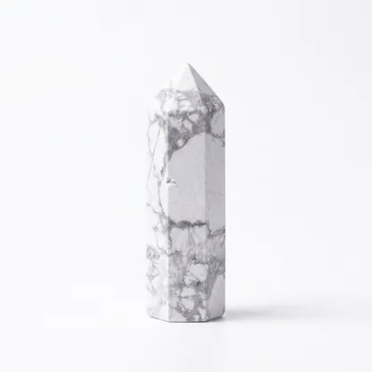 White Turquoise Crystal Wand for Stress Relief & Inner Calm
