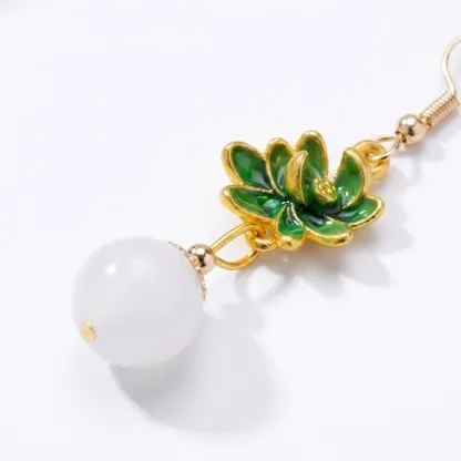 White Chalcedony Earrings – Inner Peace, Protection & Serenity