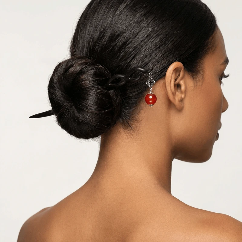 Success Ebony Hairpin – Academic Achievement & Spiritual Protection