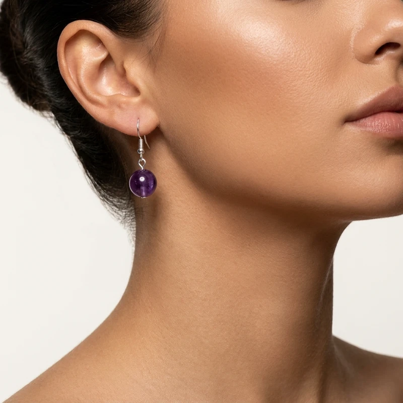 Amethyst Earrings – Wisdom, Inner Peace & Focused Clarity