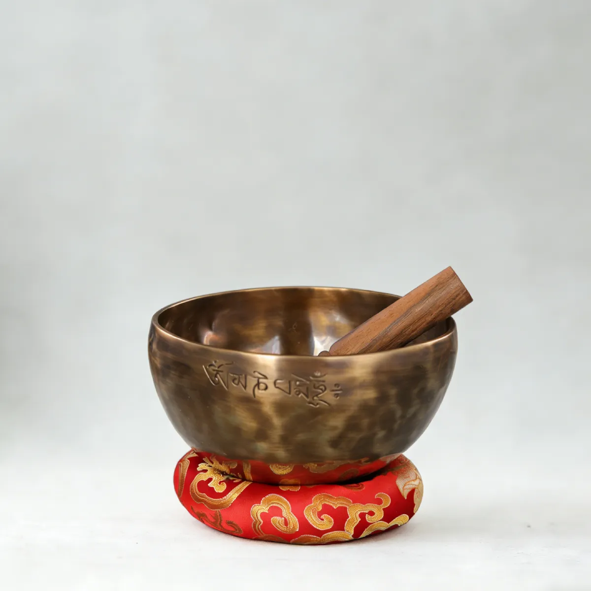 Handmade Nepalese Full Moon Singing Bowl for Sound Healing
