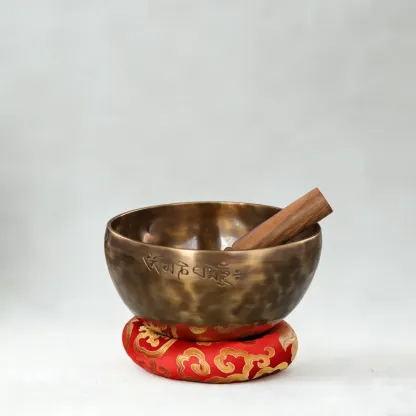 Handmade Nepalese Full Moon Singing Bowl for Sound Healing