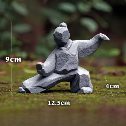 Handmade Tai Chi Kung Fu Statues - Zen Martial Arts Decor