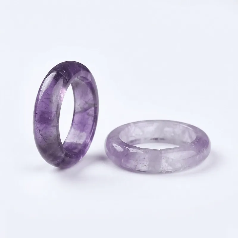 Amethyst Natural Stone Ring - Inner Peace & Enhanced Intuition