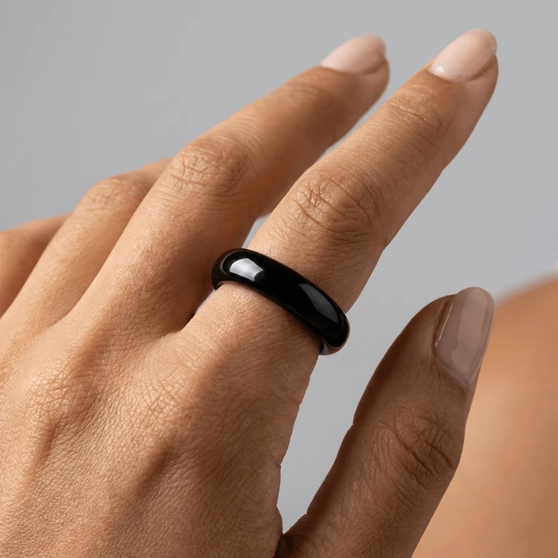 Obsidian Ring – Spiritual Protection, Inner Strength & Shielding
