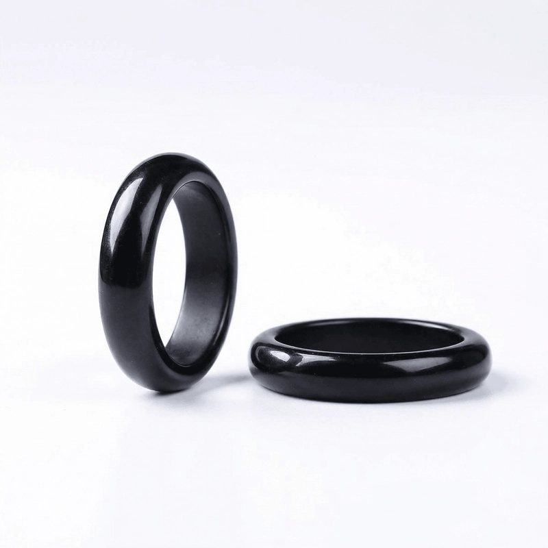Obsidian Ring – Spiritual Protection, Inner Strength & Shielding