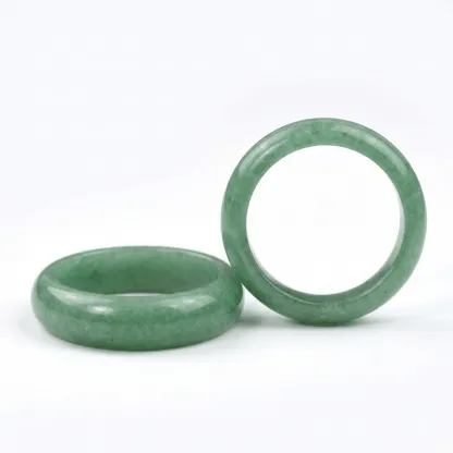 Green Aventurine Natural Gemstone Ring – Prosperity, Vitality & Emotional Healing