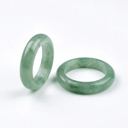 African Green Dulong Jade Ring for Inner Peace & Spiritual Harmony