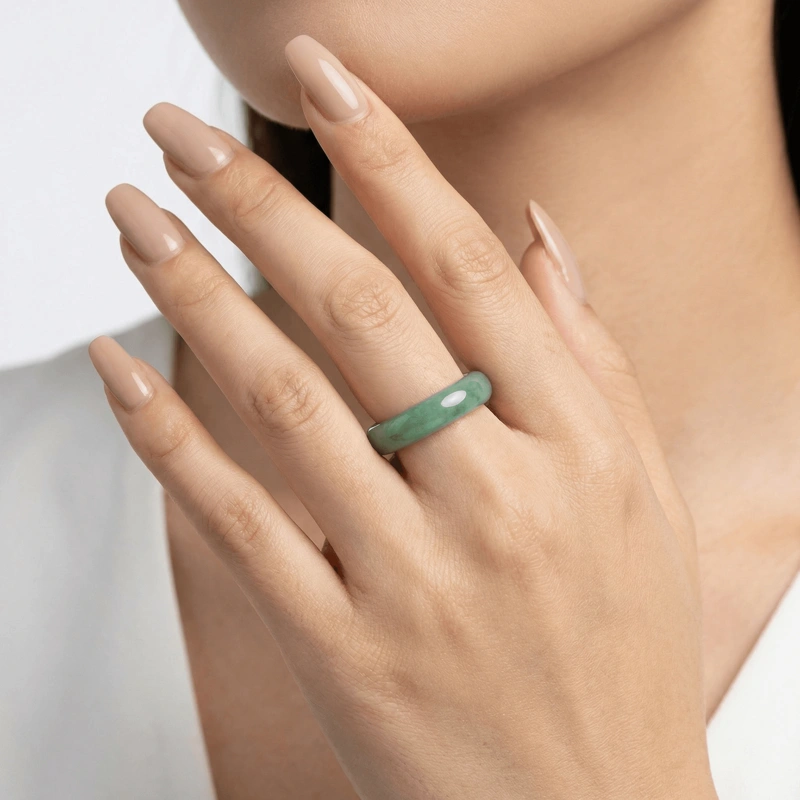 Jadeite Jade Round Ring – Harmony, Serenity & Timeless Elegance