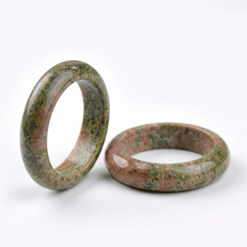 Unakite Natural Unakite Ring for Balance, Harmony & Emotional Healing