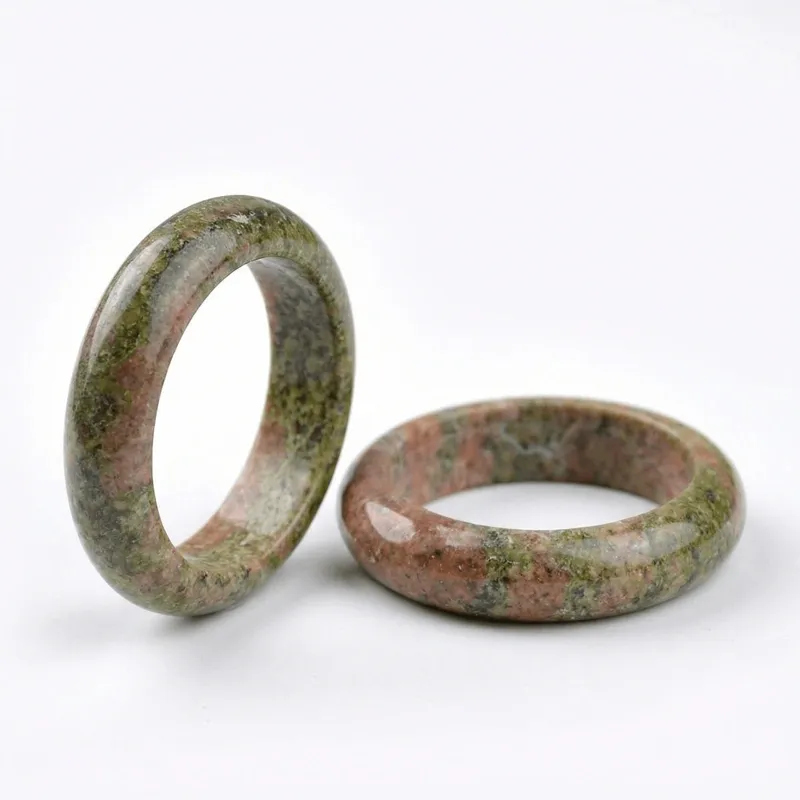 Unakite Natural Unakite Ring for Balance, Harmony & Emotional Healing