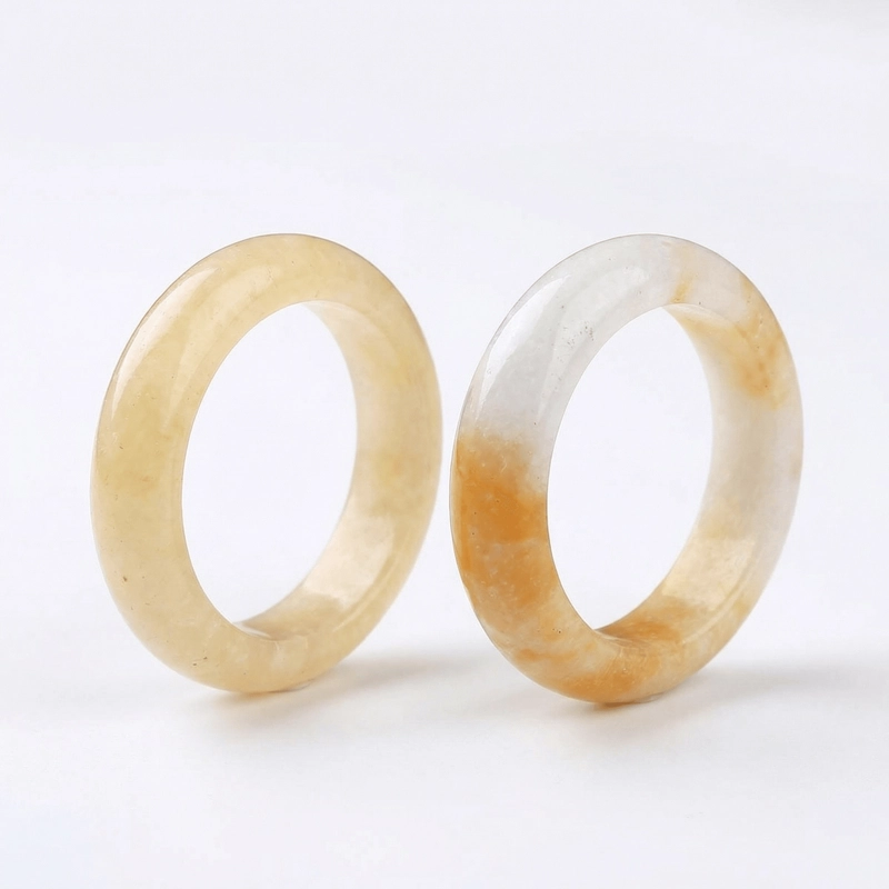 Yellow Jade Ring for Prosperity & Self-Confidence