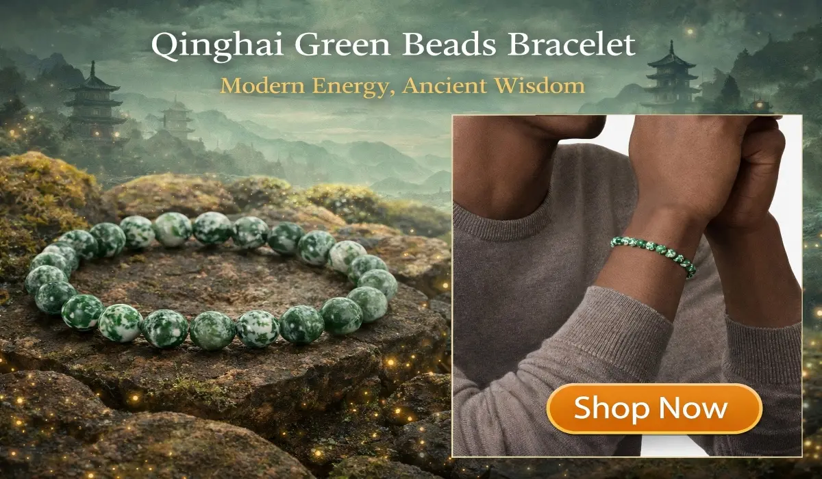 Qinghai Green Beads Bracelet &ndash; Modern Energy, Ancient Wisdom