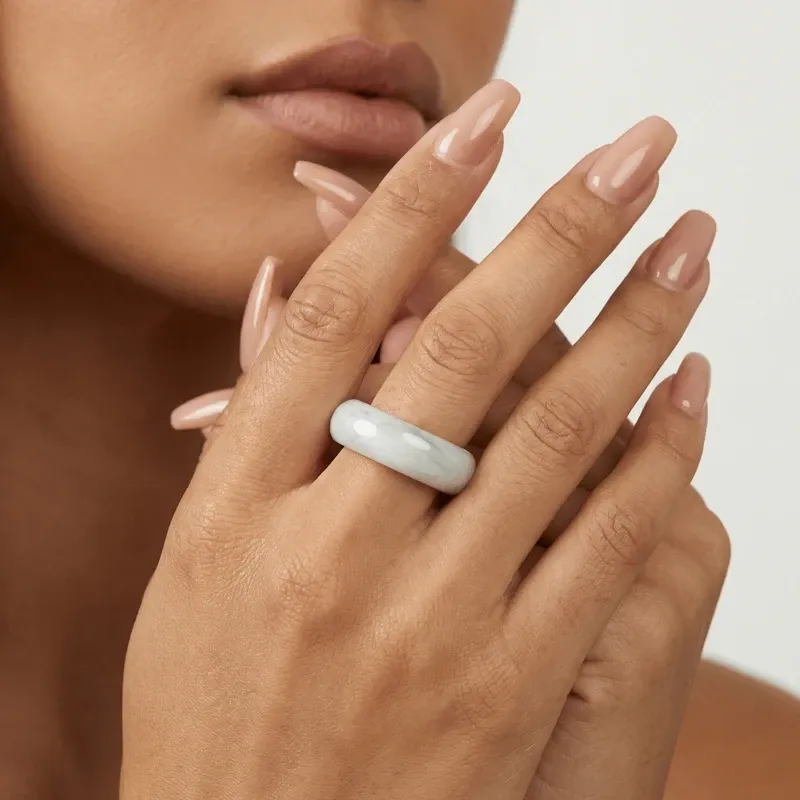Tianshan Jade Ring – Emotional Balance, Vitality & Protection