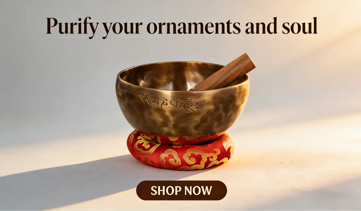 tibetan-singing-bowl-red-gold-cushion-sound-healing-purify-soul