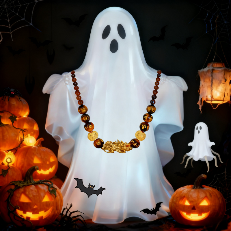 Tiger's Eye Pixiu Fortune Necklace - The Unyielding Gaze of Prosperity