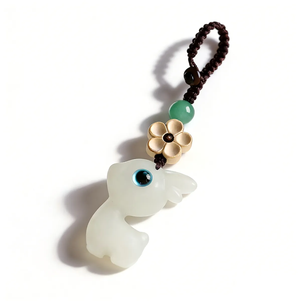 Luminous Deer & Boxwood Plum Blossom Keychain Car Charm for Safety
